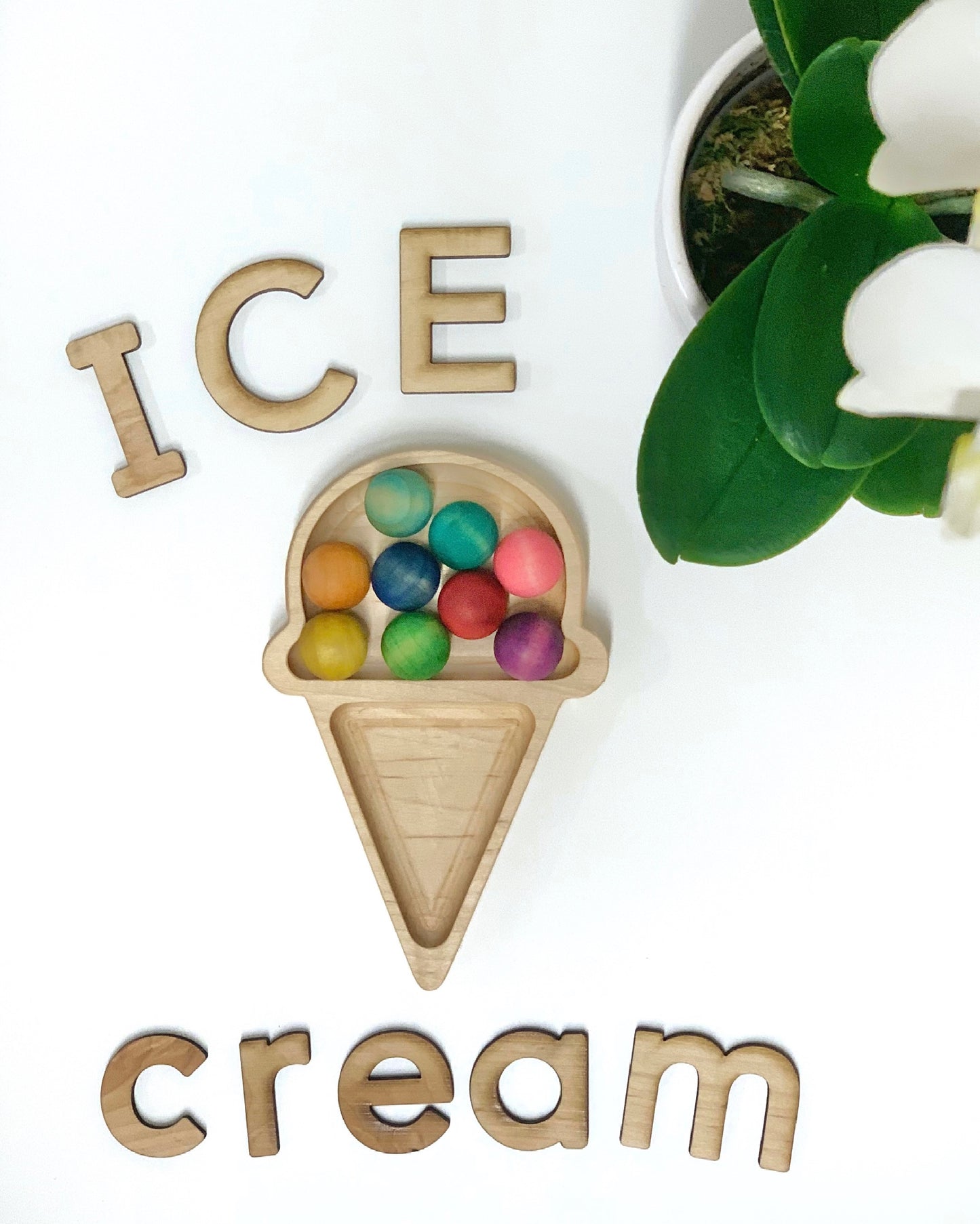 Ice Cream Plate / Sensory Tray