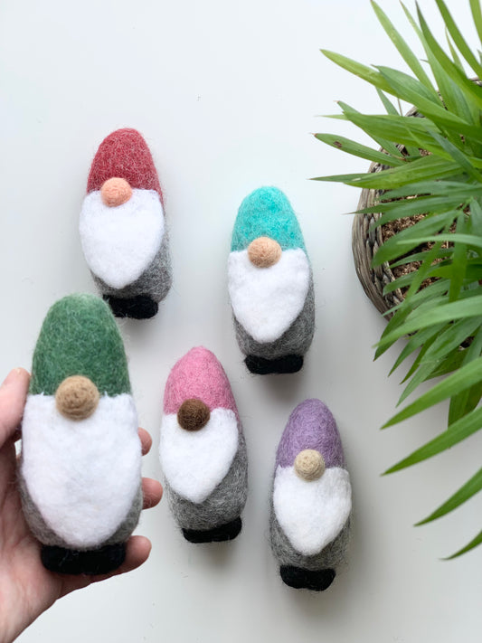 One Felt Gnome — Green Hat