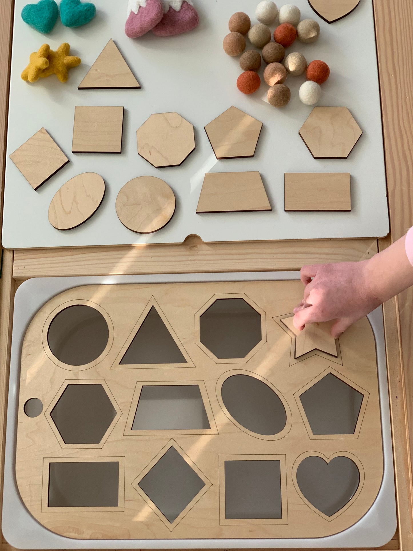 Shape Sorter Flisat Table Top Insert