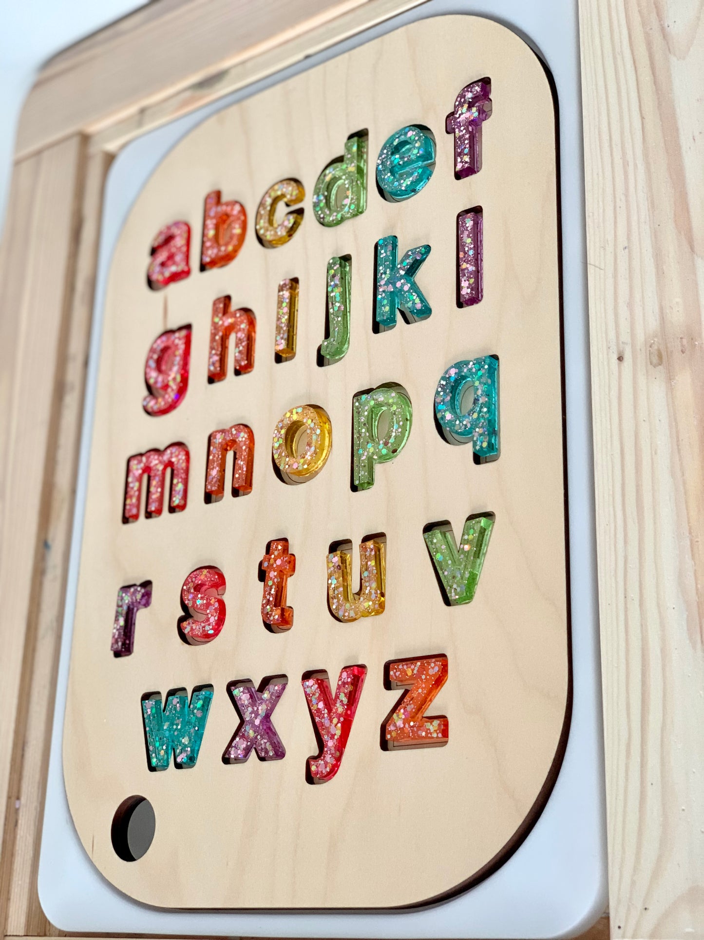 Uppercase Alphabet Puzzle Flisat Table Top Insert • Resin Letter Board