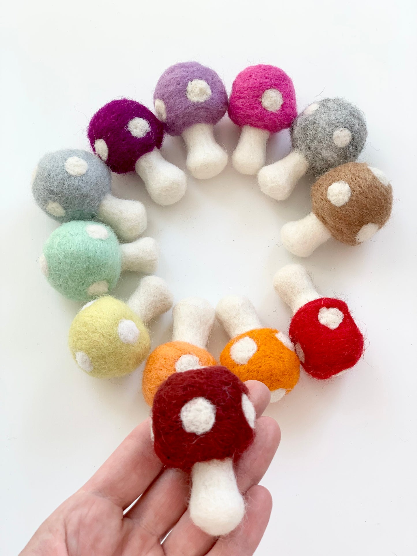 Felt Mushrooms