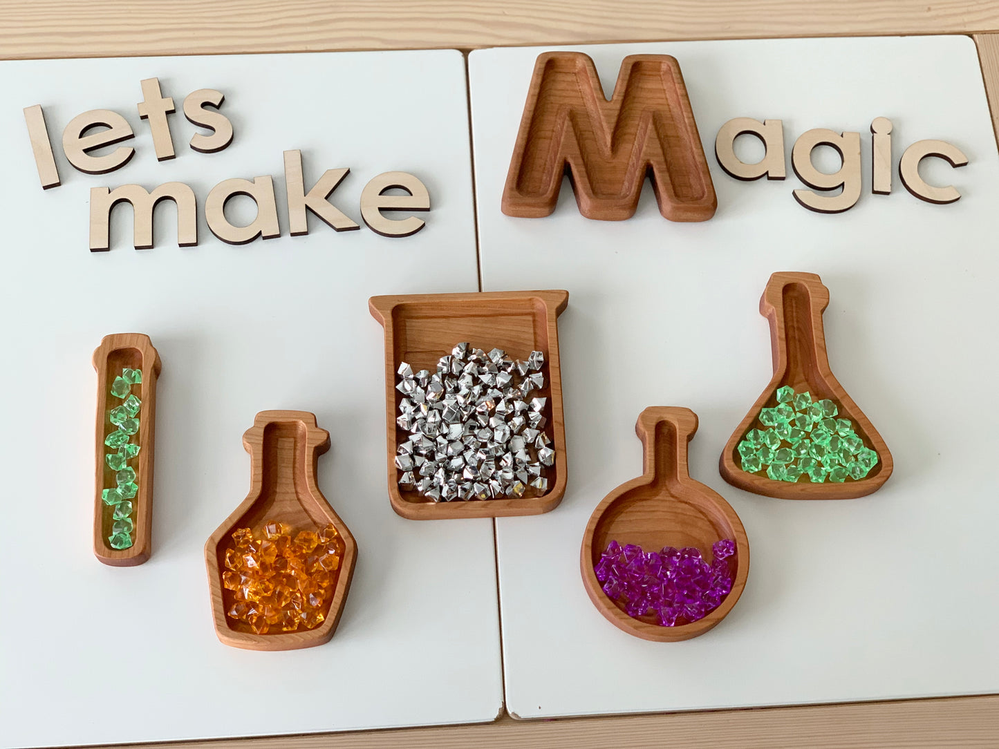 Potion Bottle Plates / Science Beakers Sensory Trays