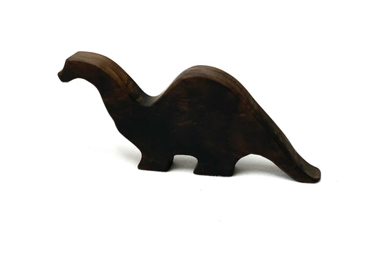 Long Neck Brachiosaurus Wood Toy Figurine