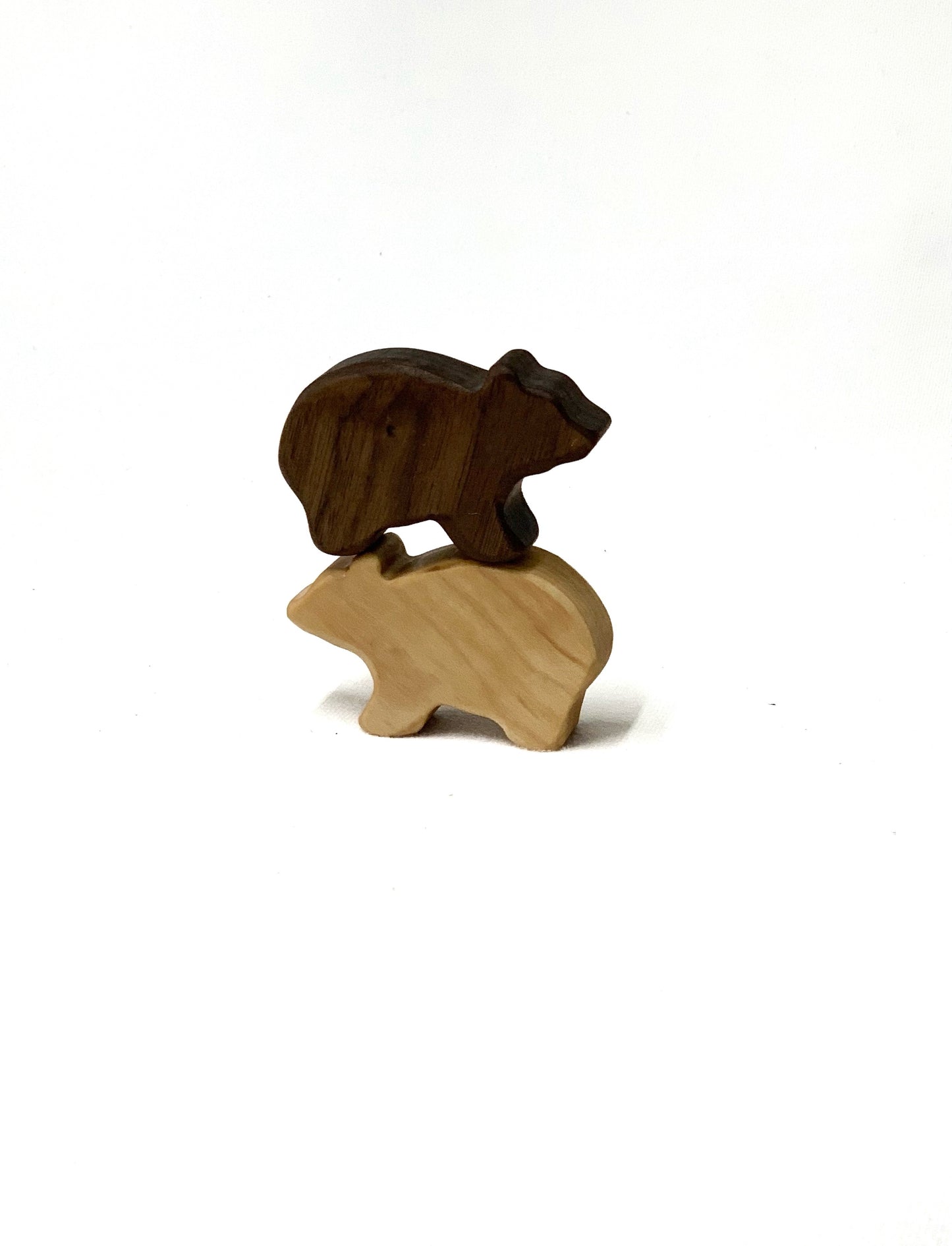 Baby Bear Woodland Animal Wood Toy Figurines