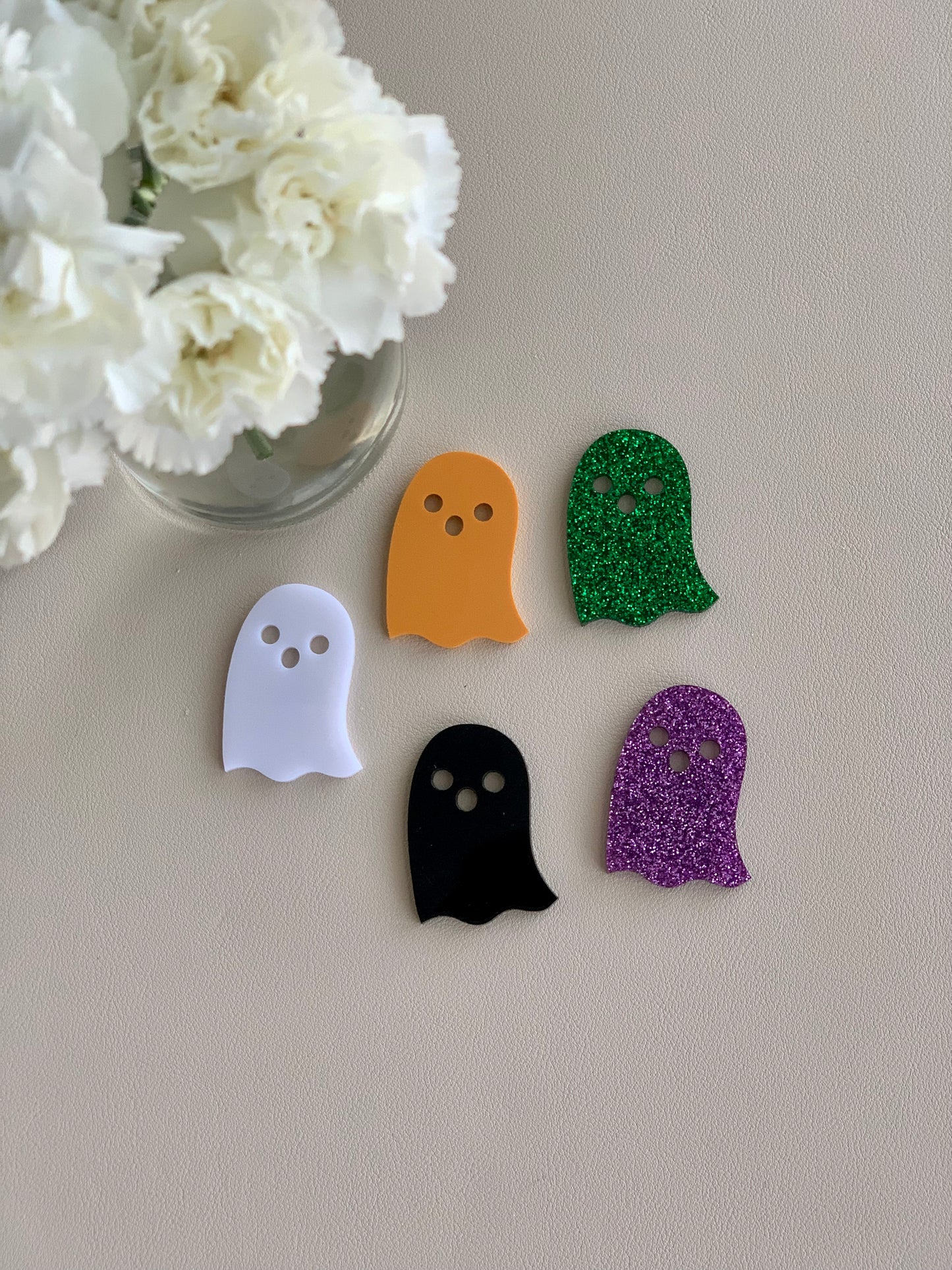 Halloween Ghosts Acrylic Shapes / Loose Parts