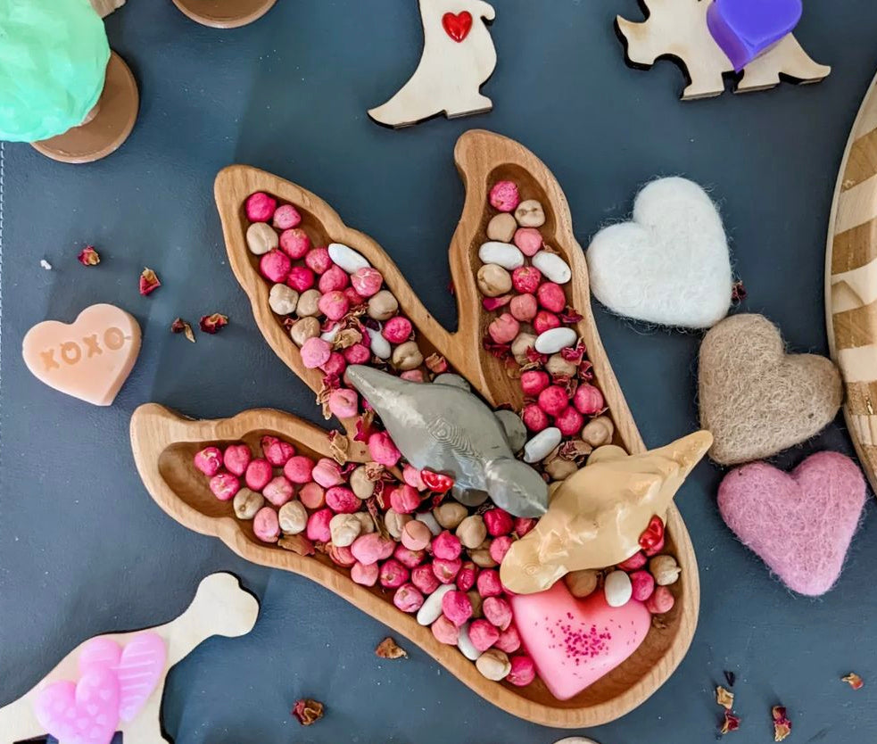 Dinosaur Footprint Plate / Sensory Tray