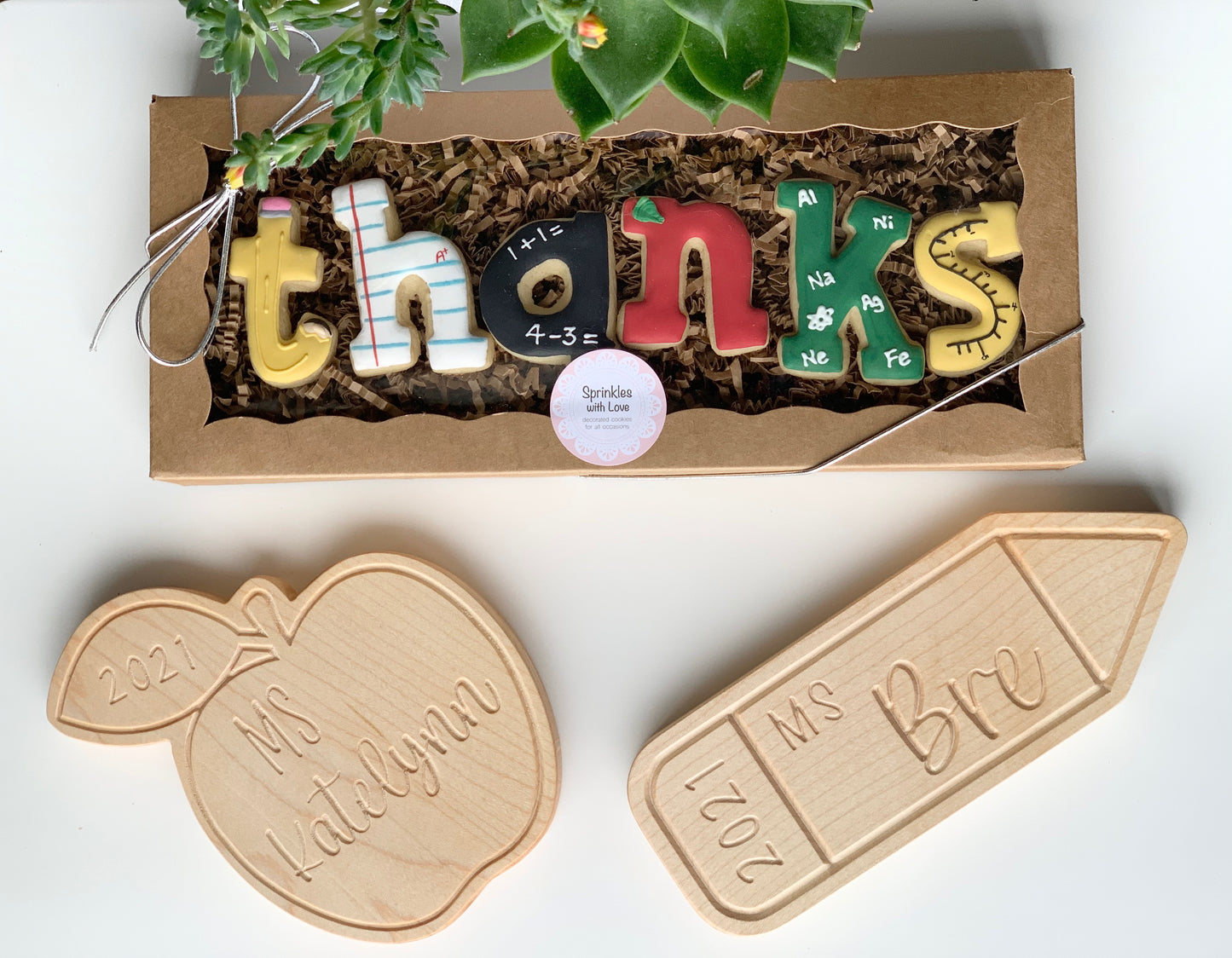 Personalized Teacher Gift - Name Plate for Desk, Wall, Door or Shelf