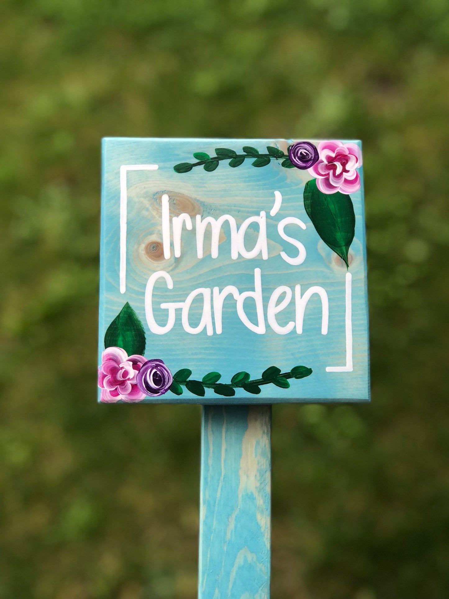 Square Garden Sign