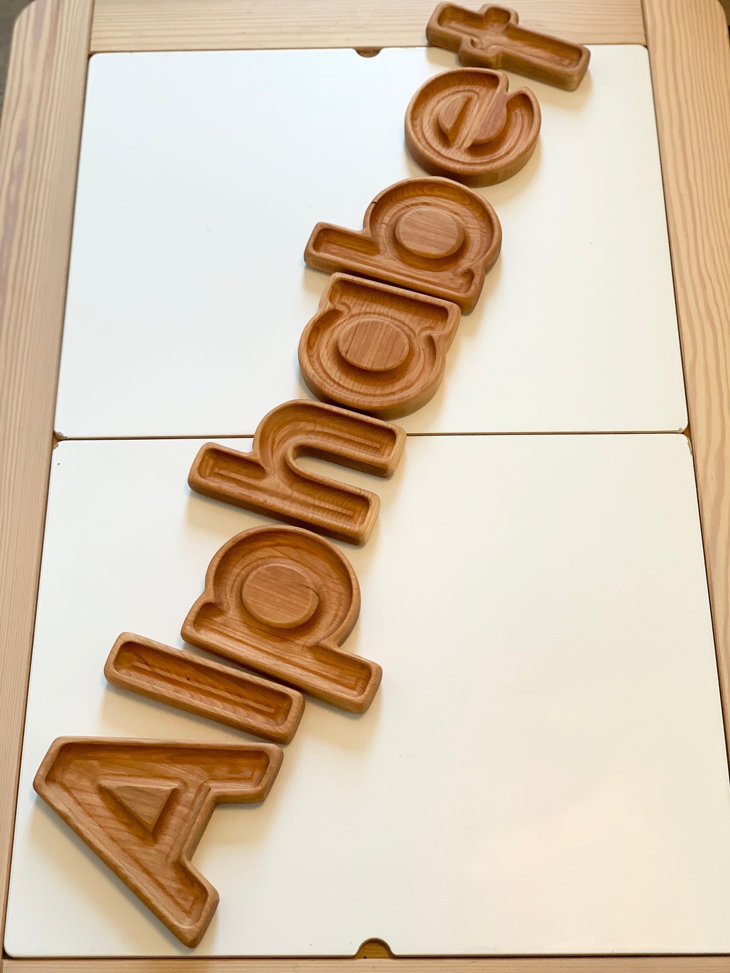 Alphabet Plate / Letter Sensory Trays