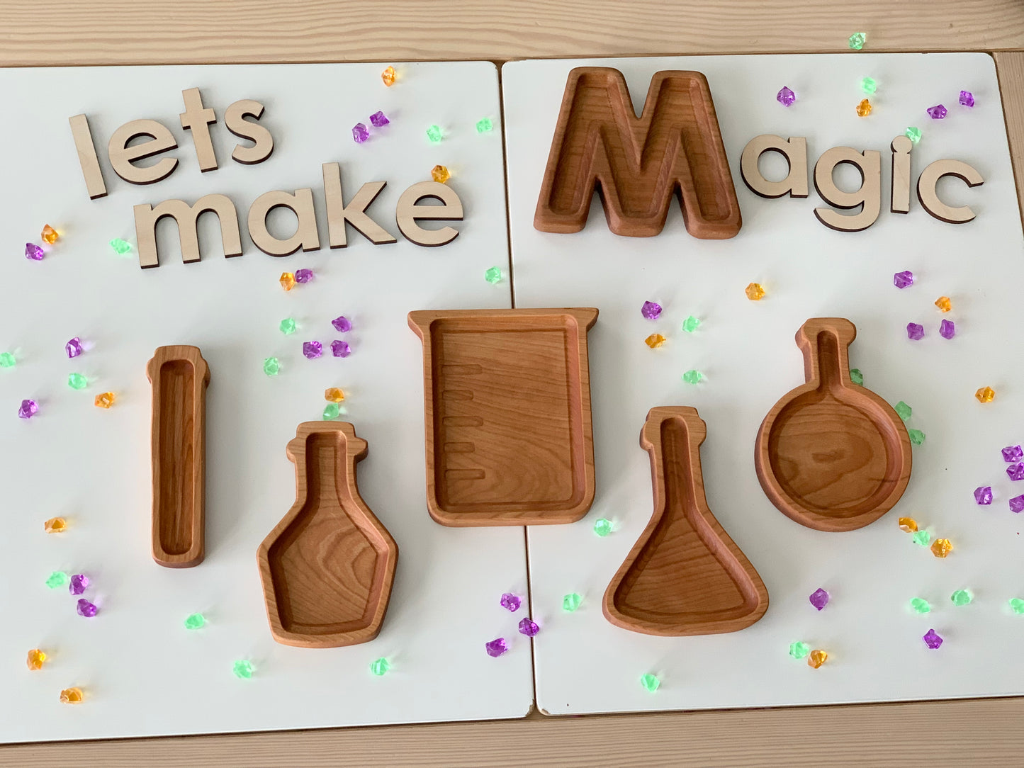 Potion Bottle Plates / Science Beakers Sensory Trays